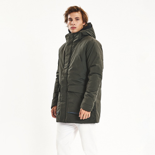 Campera Hombre Parka Capucha Cobra Puffers