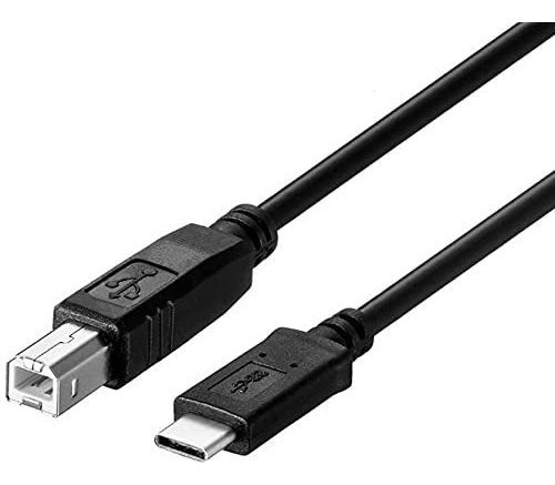 Cable De Impresora Storel Usb Tipo C De 6.6ft -negro