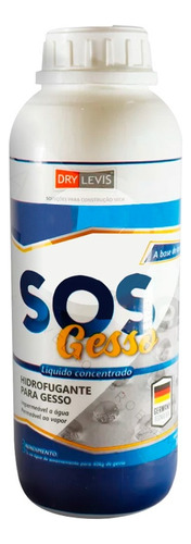 Gesso A Prova D'água Hidrofugante Sos Gesso 1l Aditivo Imper