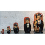 Muñecas Matrioska The Beatles Hecho En Rusia Con Obsequio