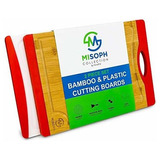Tablas De Cortar De Plástico Y Bambú Orgánico Cocina...