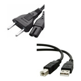 Cabos Força E Usb Epson L210 L220 L355 L365 L375 L395 L396