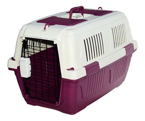 Jaula Transportadora Kennel Perro Gato 63x41x40cm 1370