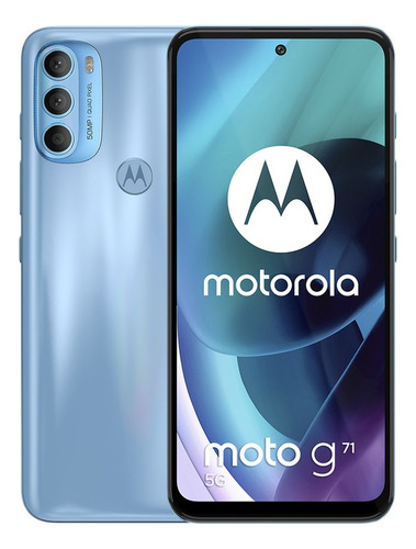 Smartphone Motorola Moto G71 6.4'' 128gb + 6gb Ram 5g Android 11 Color Azul Ópalo