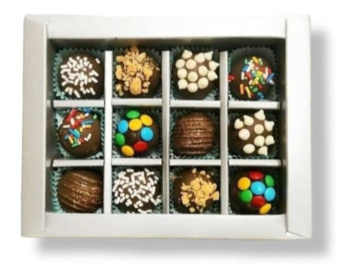 Cajas Para Chocolates Trufas X12 Espacios (12 Unidades)