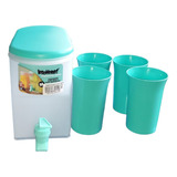 Set Dispenser 3 Litros + 4 Vasos Mug