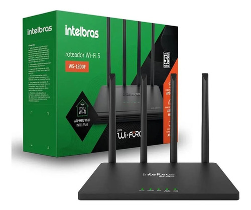 Roteador Wireless Intelbras W5-1200f Dual Band Ac 1200