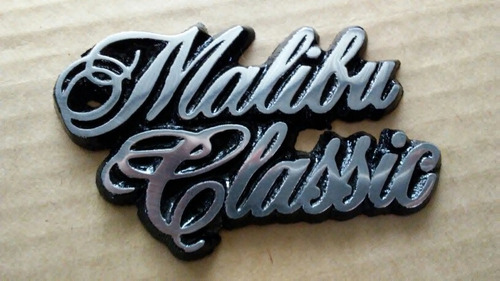 Emblema Insignia Logo Malibu Classic Chevrolet Metalico Foto 4