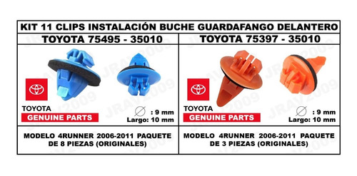 Grapa O Clip Para Buches Toyota Fortuner Hilux 4runner Fj Foto 2