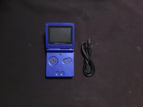 Game Boy Advance Sp Gba 1 Luz 001 Azul 