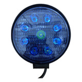 Faro Led Auxiliar Azul 9 Led Moto 27w Auto Camioneta  12/24v