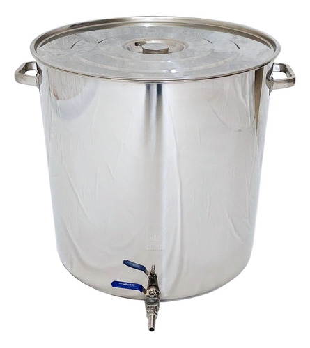 Panela Inox 48 Litros C/ Torneira Para Cerveja Artesanal