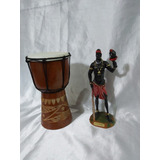 Djembe Tambor Santería Afrocubana Y Figura De Eleggua