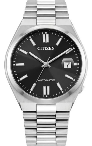 Reloj Citizen Sport Luxury Aut Nj0150-56e Original Hombre Color De La Correa Plateado Color Del Bisel Plateado Color Del Fondo Negro