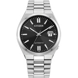 Reloj Citizen Sport Luxury Aut Nj0150-56e Original Hombre Color De La Correa Plateado Color Del Bisel Plateado Color Del Fondo Negro