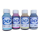 Combo De Tinta Alemana Ocp Para Plotter Hp T120 T130 T520 T530 4x100ml