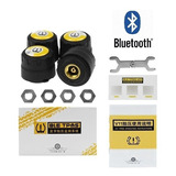Set 4 Tapones Monitoreo Presión Neumáticos Coche Bluetooth