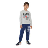 Pantalón De Buzo Niño Kids Sólido Navy Corona