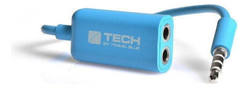 Adaptador Divisor Doble Salida Audio Travel Blue Tb562 Azul