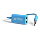 Adaptador Divisor Doble Salida Audio Travel Blue Tb562 Azul