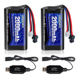 2 Baterias Lipo 7.4v 2000mah 2s Urgenex