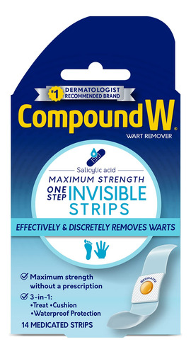 Compound W - Tiras Invisibles Para Quitar Verrugas Con Maxim