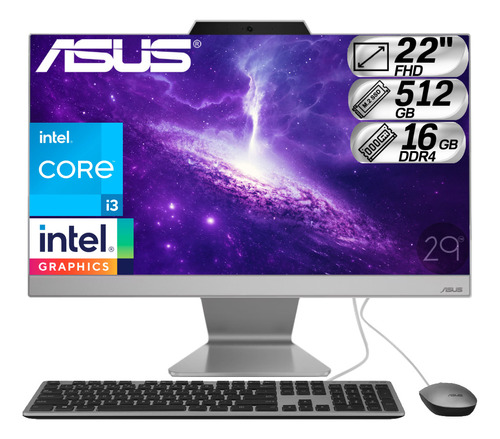 Todo En Uno Asus Intel Core I3 1215u Ssd 512gb Ram 16gb