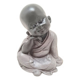 Figura  Buda Bebe Resina 13cm Deco Interior Adorno Zn Ct