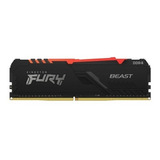 Memoria Ram Kingston Fury Beast Black Ddr4 3733mhz 8gb Rgb