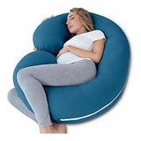 Almohada Corporal Insen Para Embarazadas En Forma De C Azul