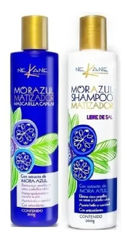 Tratamiento Matizador Mora Azul Nekane Shampo + Mascarilla