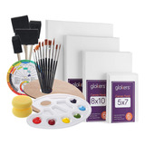 Glokers Kit De Pintura Para Paneles De Lienzo | El Juego De