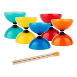 Juego Diabolo Circo Malabares Juguete Divertido Madera Niños