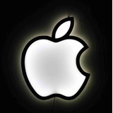 Cartel Luminoso Led Logo Apple Mac Tecno Deco 