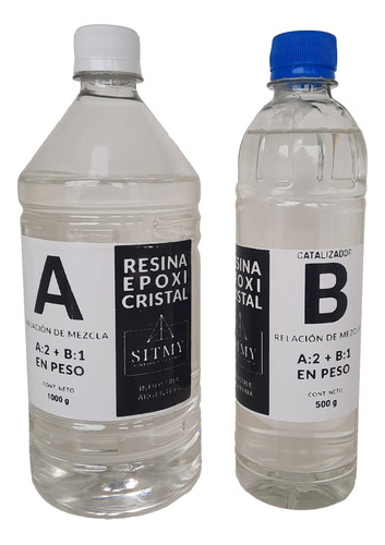 Resina Epoxica Joyería Transparente Vidrio Liquido 1500g