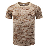 Playera Muscular De Camuflaje Táctico Militar T Shirt