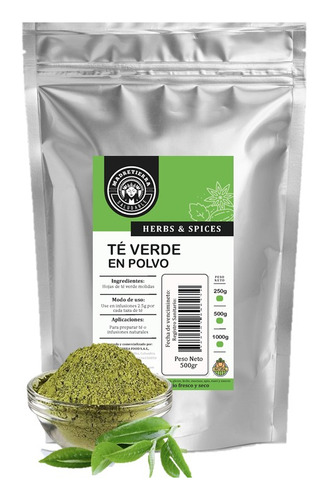 Tea Verde En Polvo X500g - Kg a $78