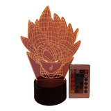 Lampara Led 3d Dragon Ball Z C/control Remoto