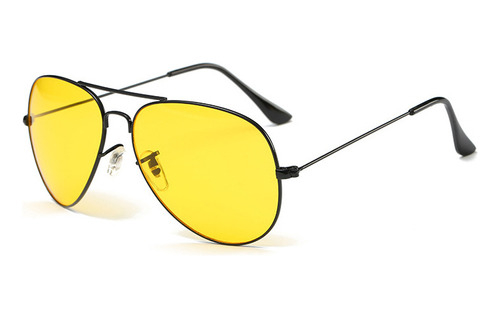 Lentes Nocturnos Hombre Dama Moda Uv Moto Amarillo Manejo