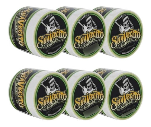 6pz Suavecito Pomade Acabado Matte Verde