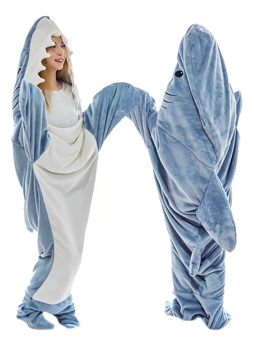 Pijama Tiburón Adulto Una Pieza Franela Fiesta Divertido