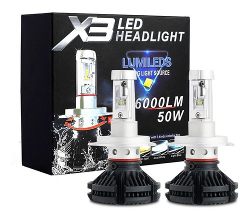 Kit Turbo Led Para Autos: H1 H3 H4 H7 H11 H13 9005 9006 880 