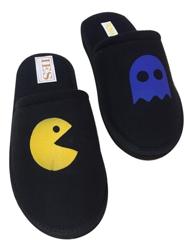 Pantuflas Chinelas Hombre Mujer Retro Vintage Chicos Pac Man