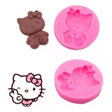 Molde De Silicona Fondant Molde Silicona Hello Kitty