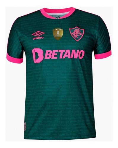 Camisa Fluminense Tricolor Patch Campeão Libertadores 2023