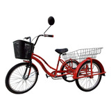 Bicicleta Roller Roja Rodado 26