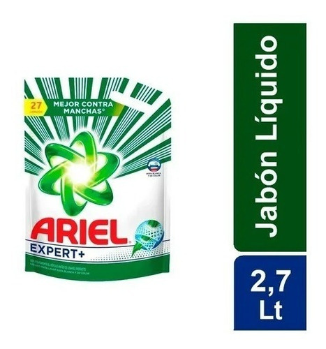 Jabón Liquido Ariel 2,7 Litros Mejor Contra Manchas Expert +