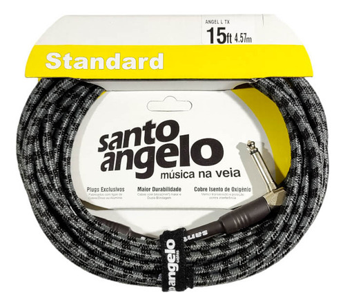 Cabo Santo Angelo Standart Textil 4.57 Cm P10 Guitarra Baixo