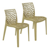 Kit 2 Cadeiras Gruvyer Design Cozinha Sala De Estar Jantar 