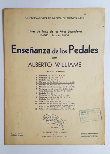 Enseñanza De Los Pedales, Mazurca, Chopin, A. Williams